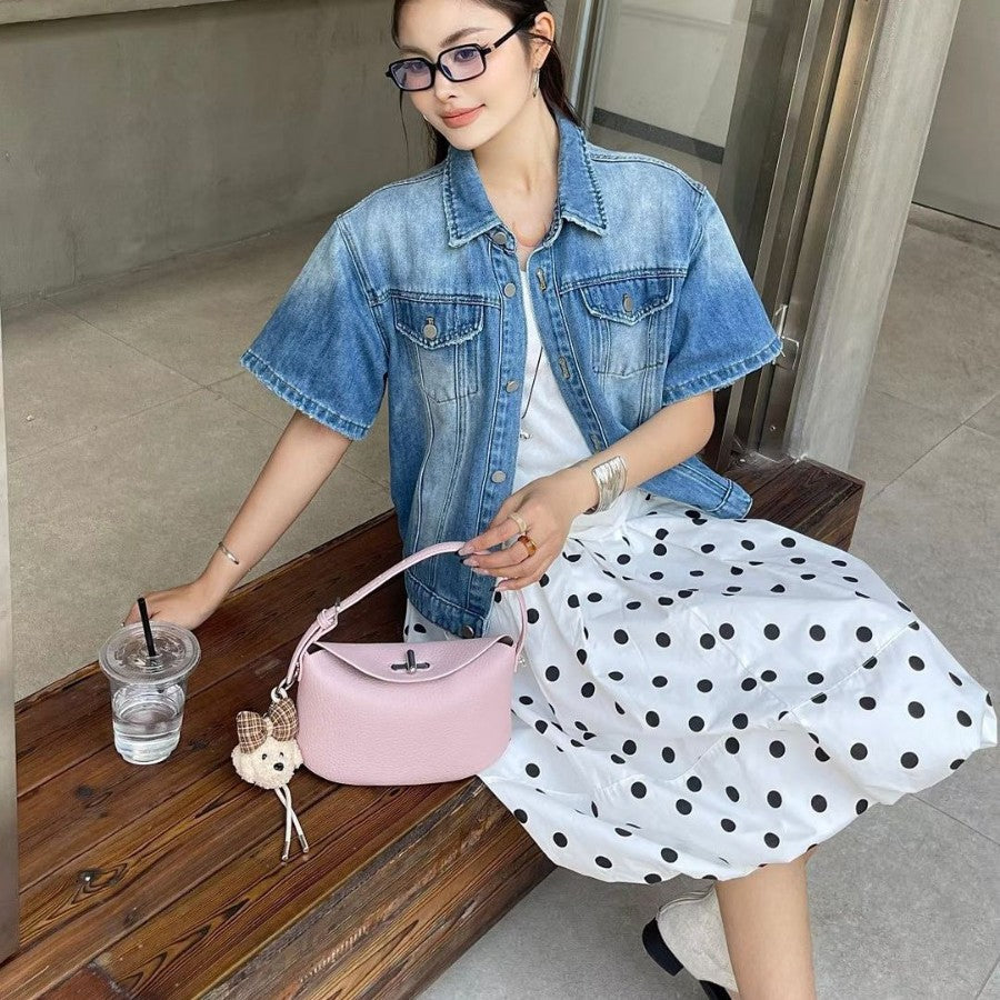 Women's Korean Style High Sense Niche Underarm Bags