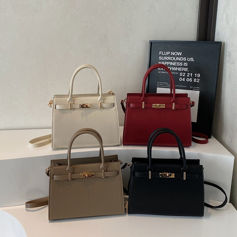Women's Large Capacity Totes Light Luxury Simple Textured Temperamental Women's Shoulder Bag