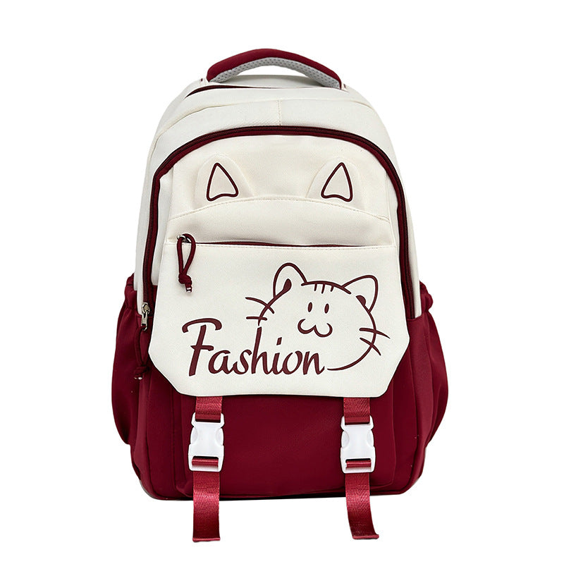 Junior High Large Capacity Simple Korean Burden Reduction College Student Schoolbag