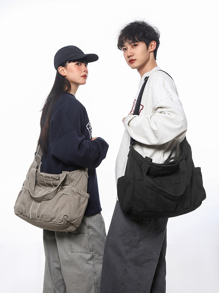 Women's Canvas Large Capacity Simple Commute College For Tote Bag