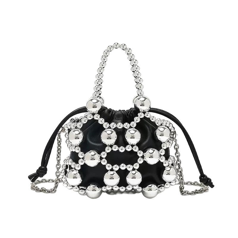 Women's Minority Fashion Hand Beaded Trendy Unique Bucket Bags