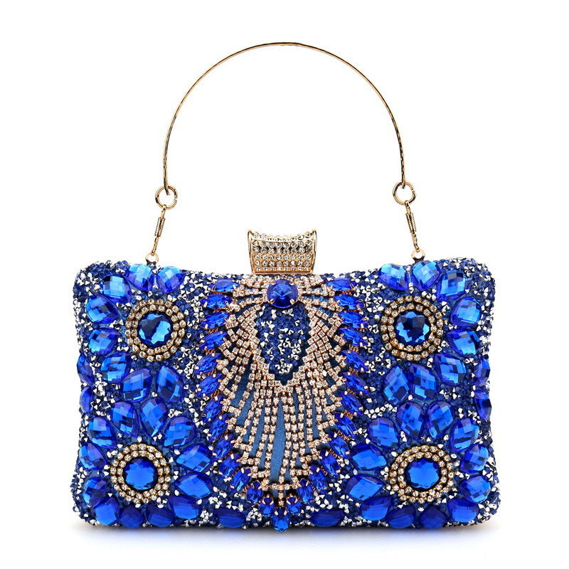 Colorful Diamond Banquet Clutch Fashion Dress Rhinestone Dinner Bag