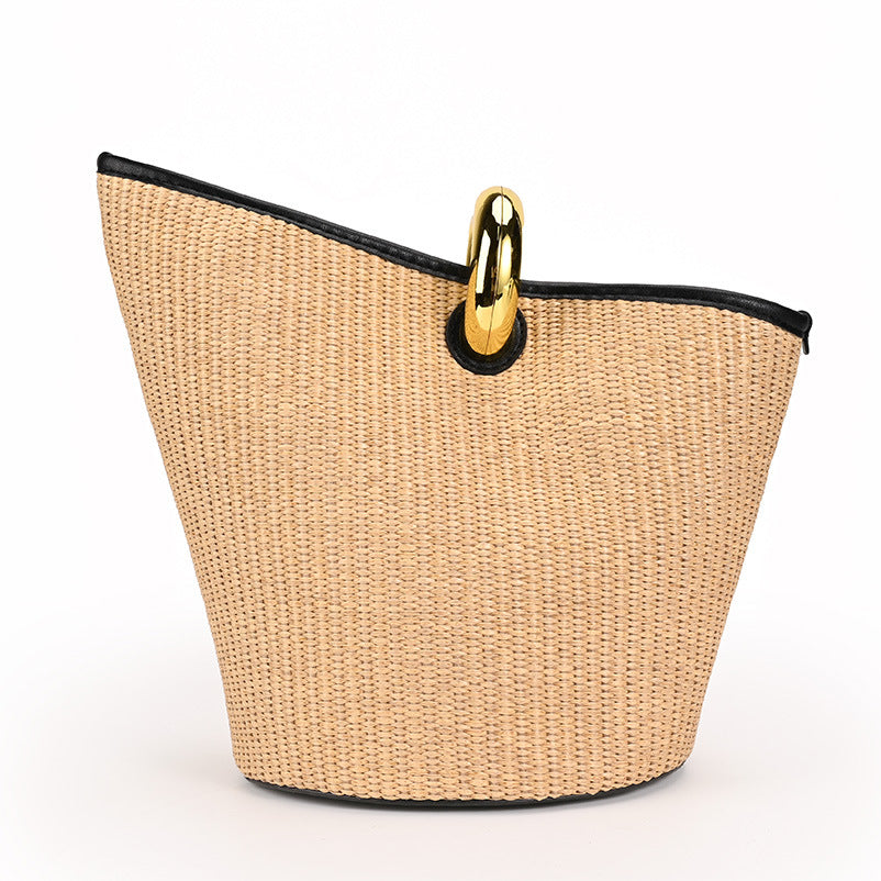 Women's Simple Straw Versatile Large Capacity Woven Bags