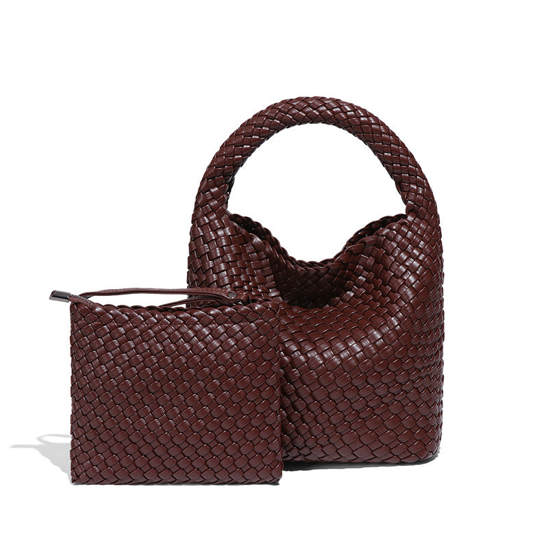 Women's Macaron Vegetable Basket Female Woven High-grade Fashion Portable Bags