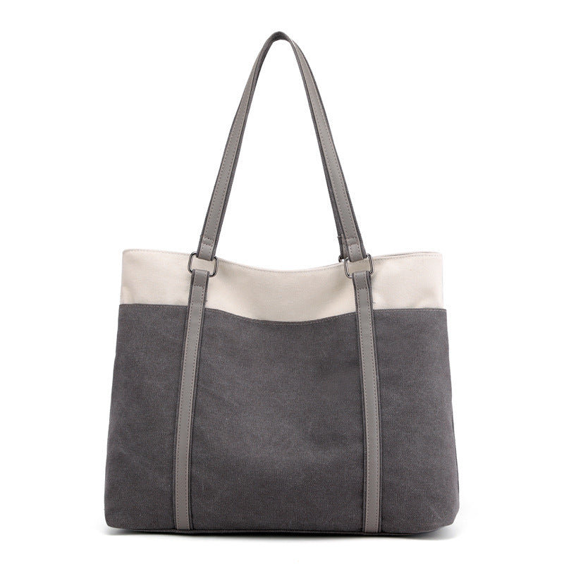 Women's Korean Style Stylish Artistic Simple Leisure Large Handbags