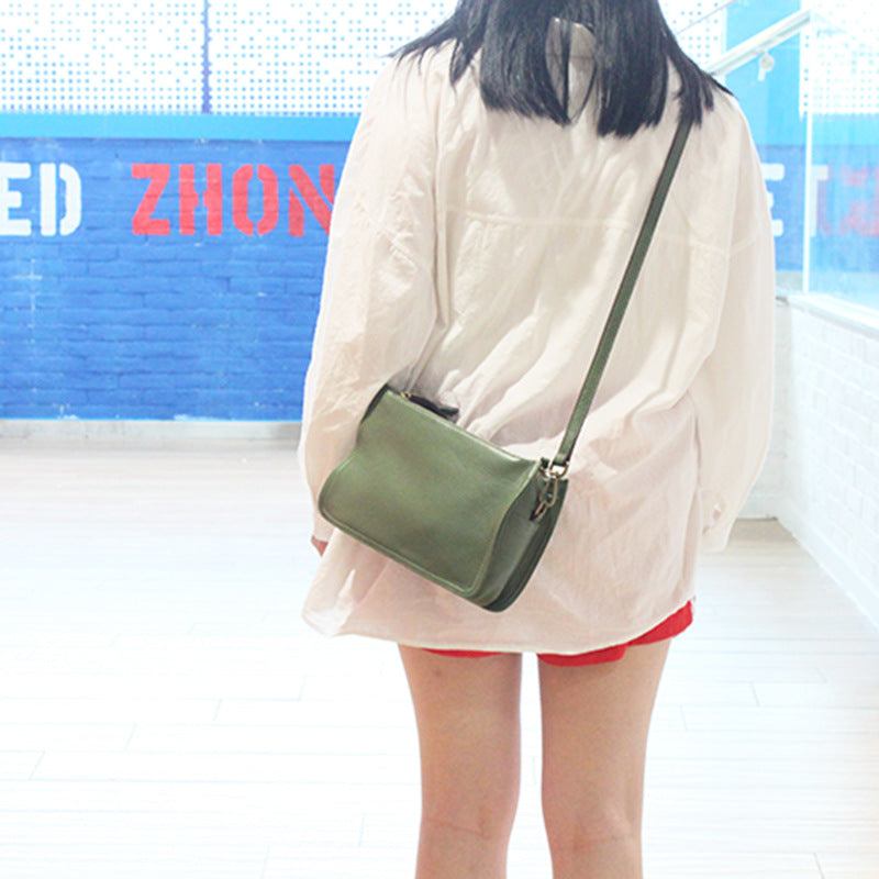 Women's Layer Cowhide Soft Leather Lightweight Commute Leisure Fashion Trendy Bags