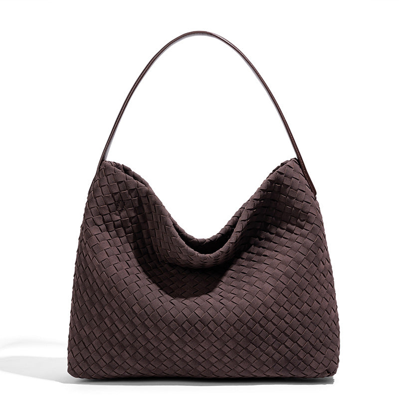 New Frosted Hand-woven Fashionable Large Capacity Handbags