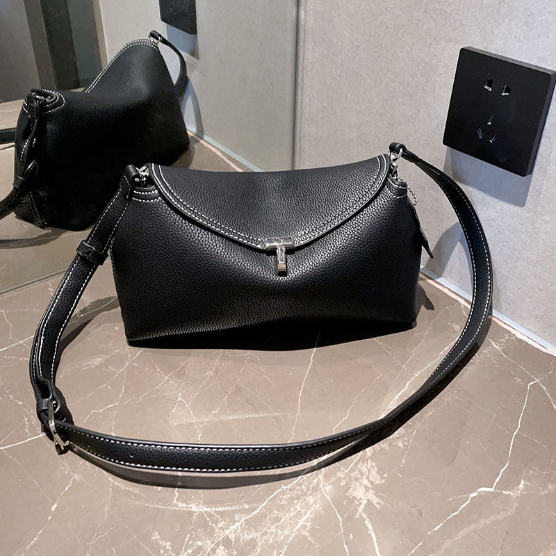 Niche High-grade First Layer Cowhide Underarm Minimalist Portable Genuine Bags