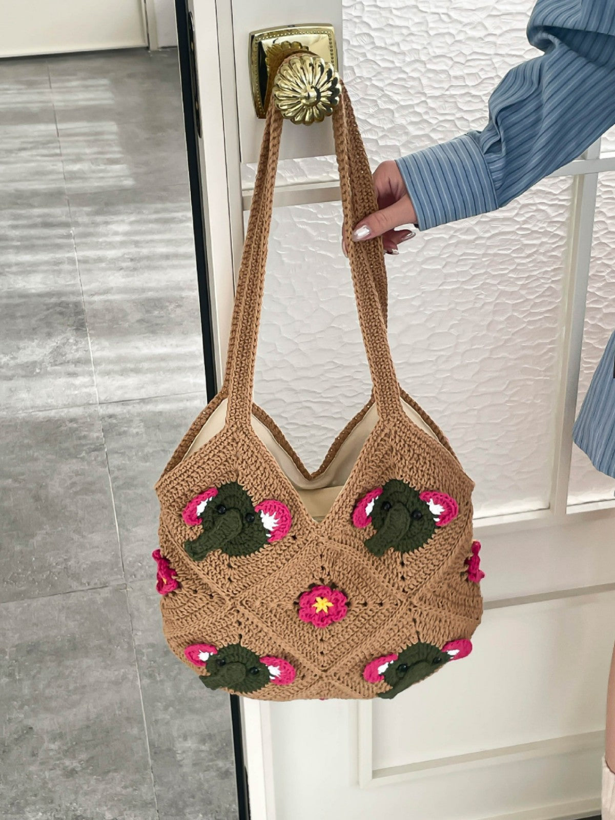 Woven Idle Style Beach Knit Wind Bags