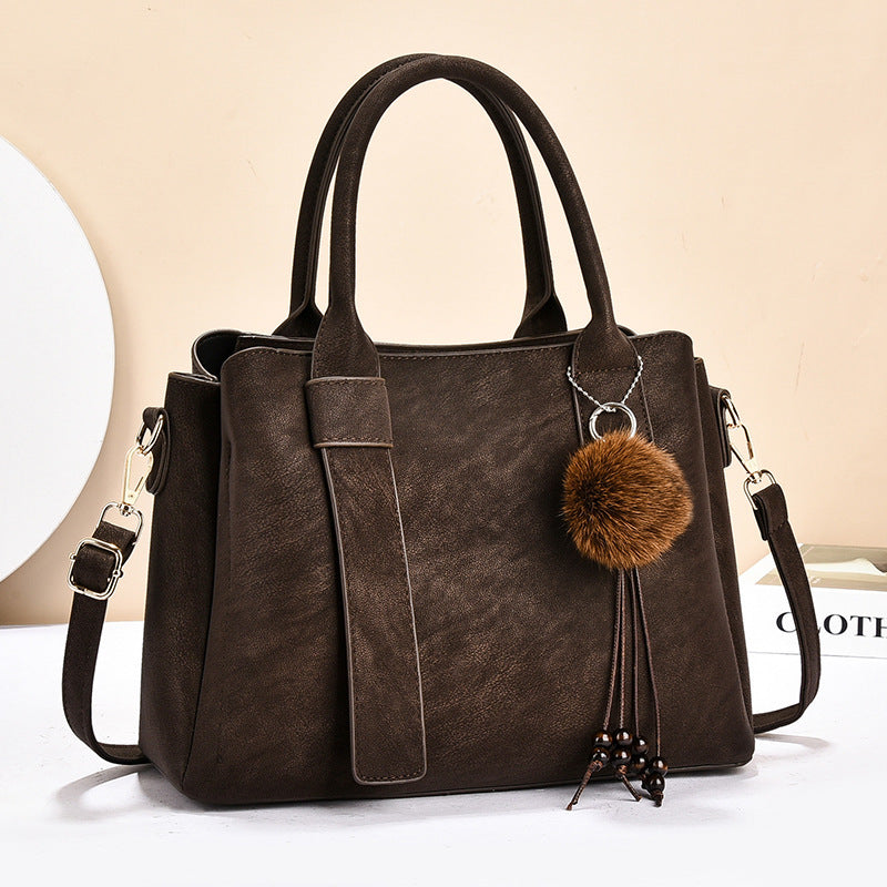 Women's Retro Fashion Large Capacity Mom Commuter Women's Handbag