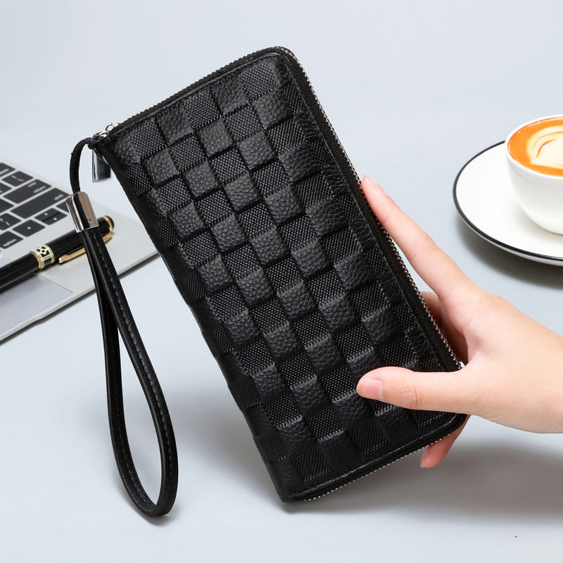 Genuine Leather Fashion Clutch Simple Cowhide Classic Men's Wallet