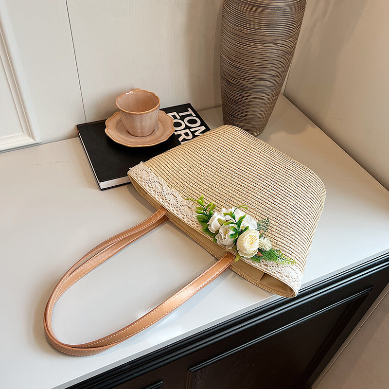 Women's Korean Style Mori Woven Fashion Straw Bags