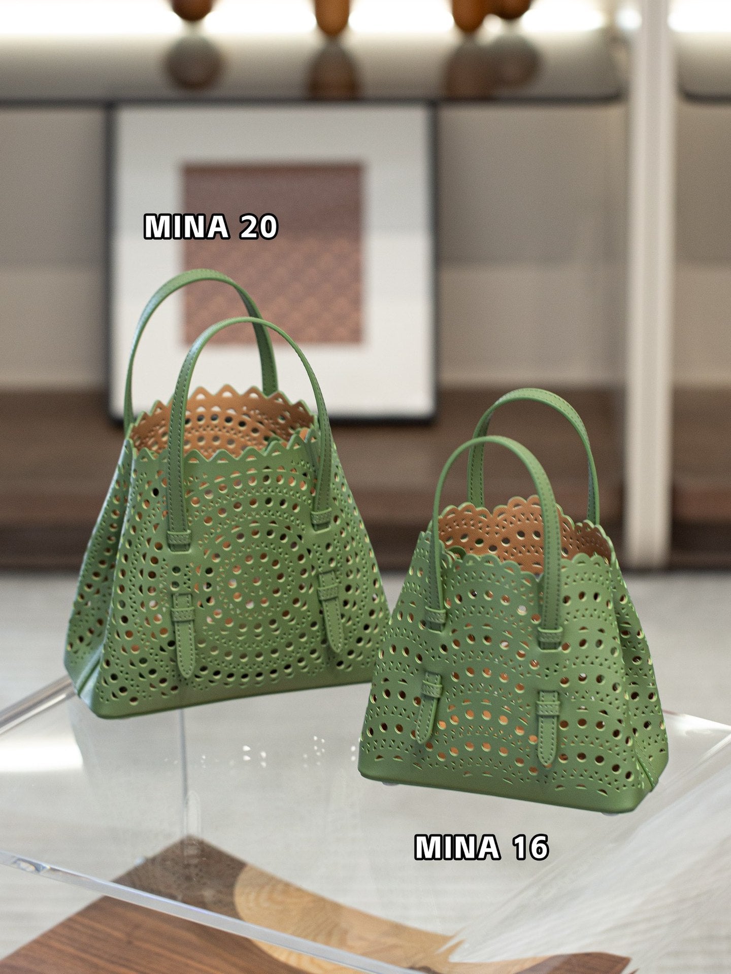 Hollow Fashionable Elegant Wave Carved Basket High Quality Women's Shoulder Bag