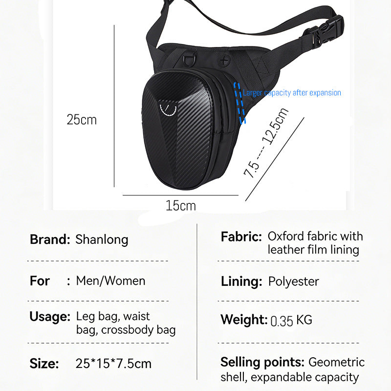 Men's Trendy Motorcycle Riding Leg Waterproof Men's Fanny Pack