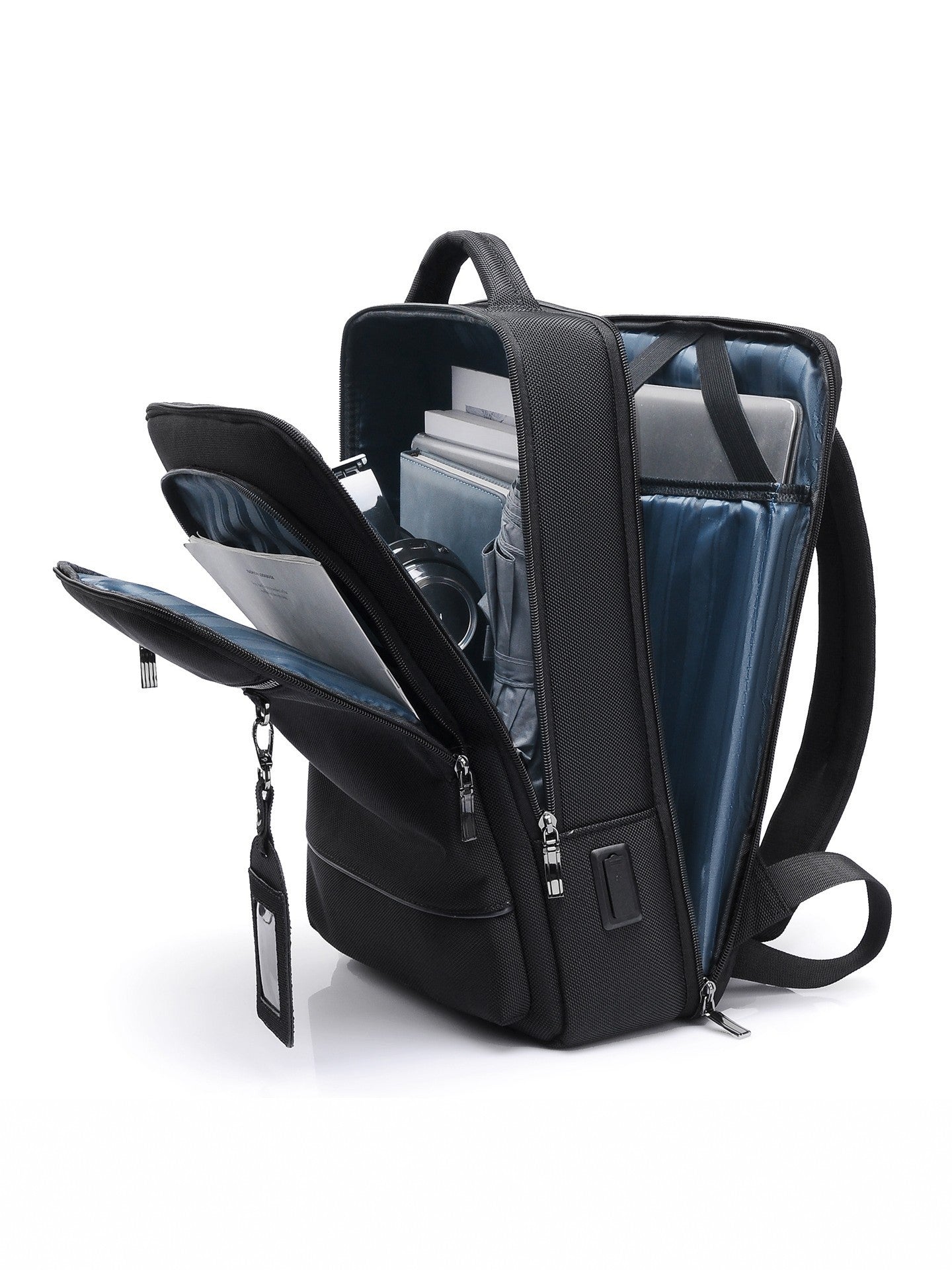 Men's Business Commute Large Capacity Nylon Computer Lightweight Leisure Backpack