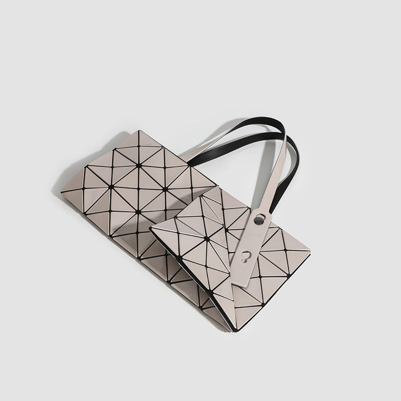 Creative Fashion Rhombus Folding Geometric Portable Women's Shoulder Bag