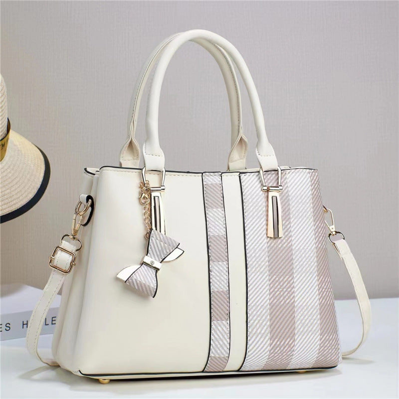 Women's Bow Fashionable Printed Big Mother Portable Women's Handbag