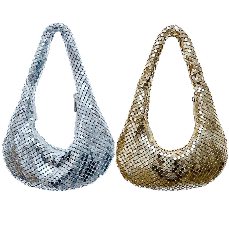 High-grade Clutch Party Aluminum Sheet Underarm Dinner Bag