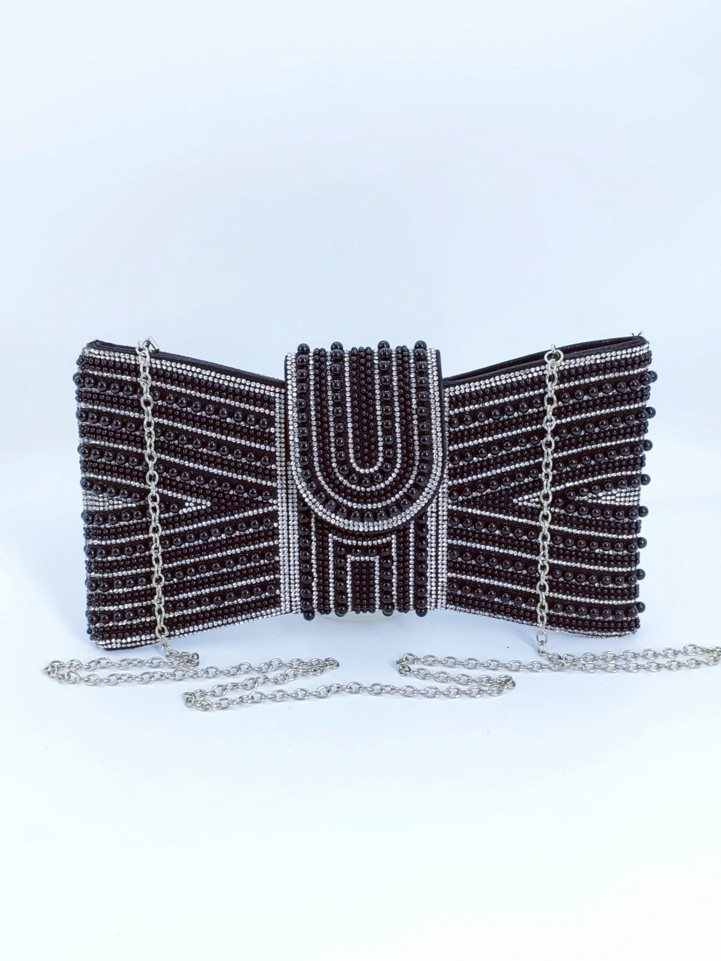 Durable Cool Beaded High-grade Clutch Butterfly Dinner Bag