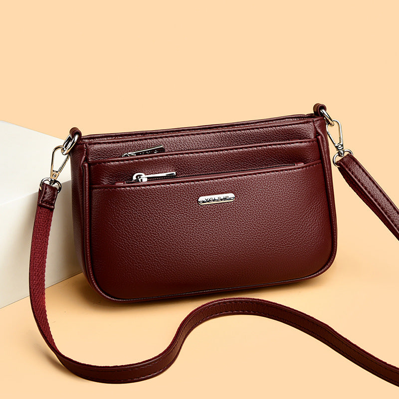 Glamorous Women's Fashion Soft Leather Mother Women's Shoulder Bag