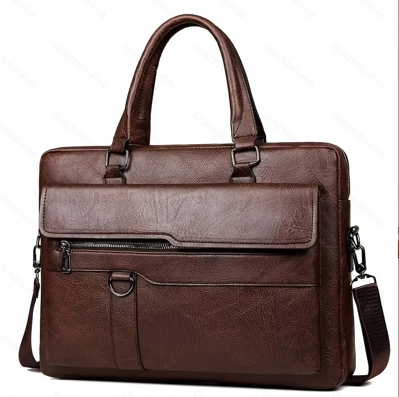 Men's Business Horizontal Computer Large Capacity Men's Shoulder Bag