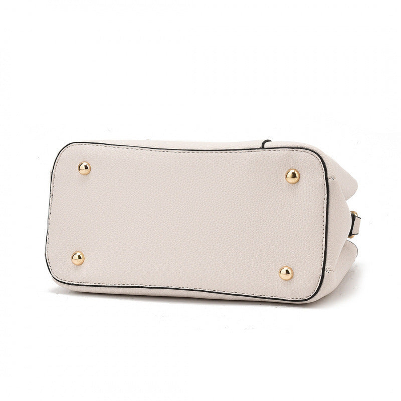 Women's Fashion Lychee Pattern Simple Mother Women's Handbag