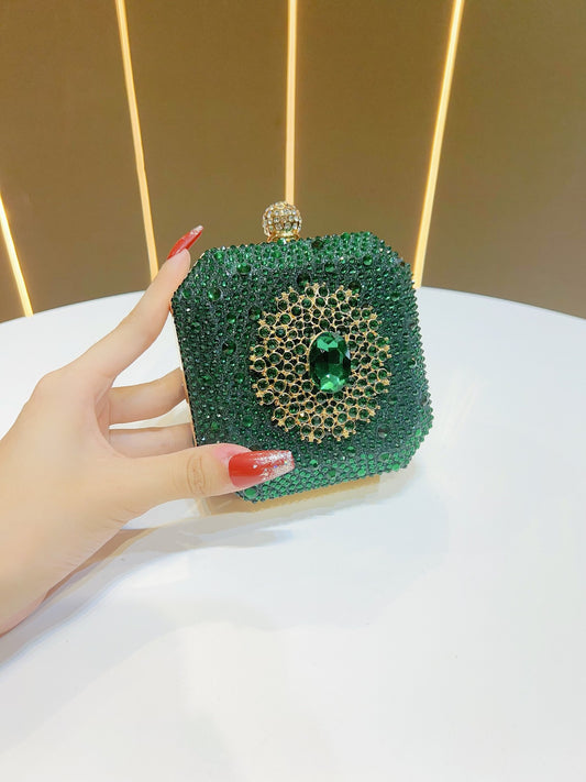 Women's Rhinestone High Sense Drill Decoration Fashion Personality Mini Dinner Bag