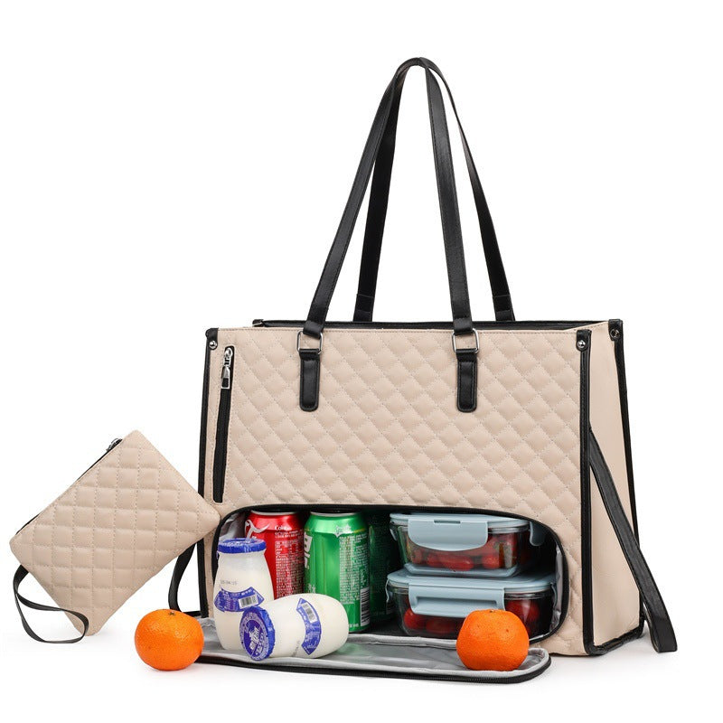 Lunch Mix Thermal Insulation Box Computer Tote Bag