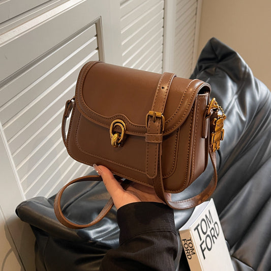 Women's Spring Versatile Fashion Retro Design Small Square Bags
