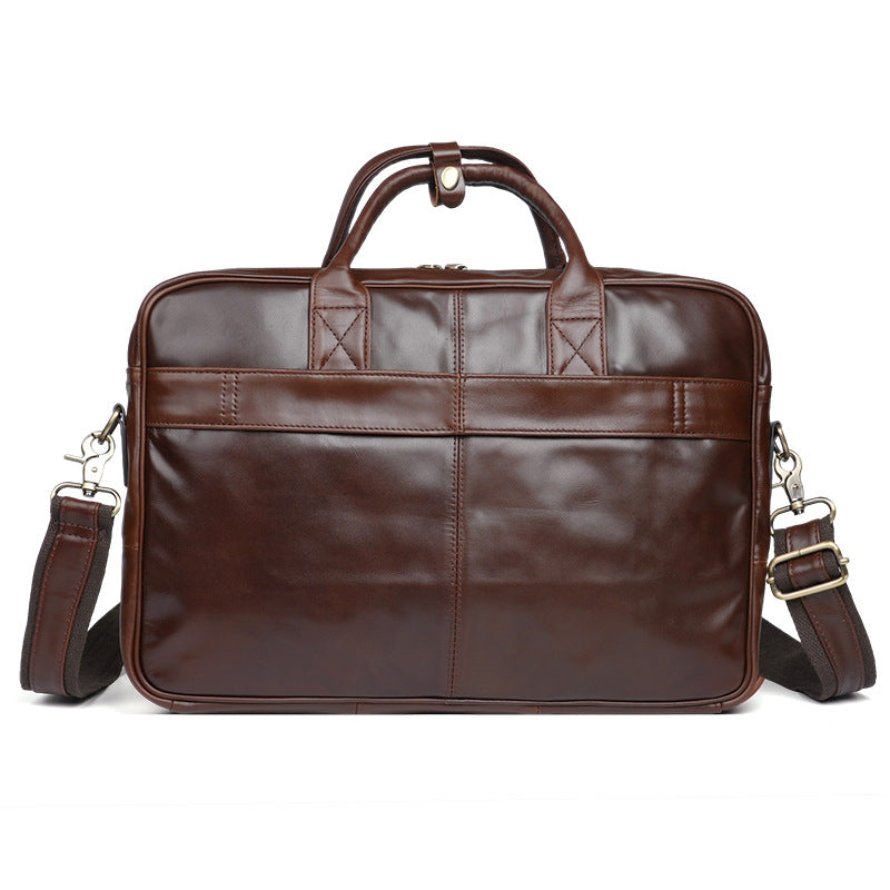 Men's Business Computer Large Capacity Practical Genuine Leather High Men's Tote