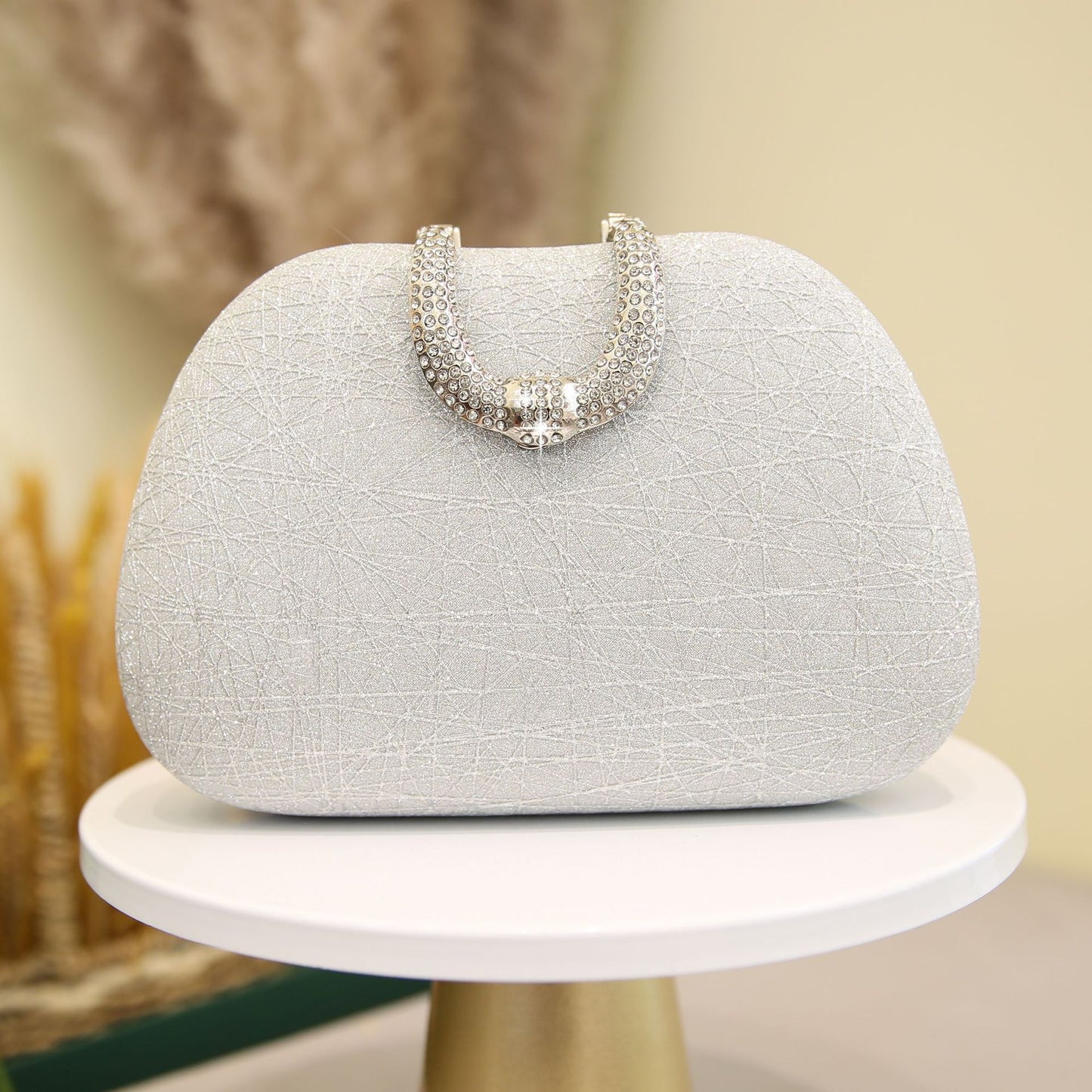Rhinestone Fashion Thin Glittering Banquet Clutch Party Dinner Bag
