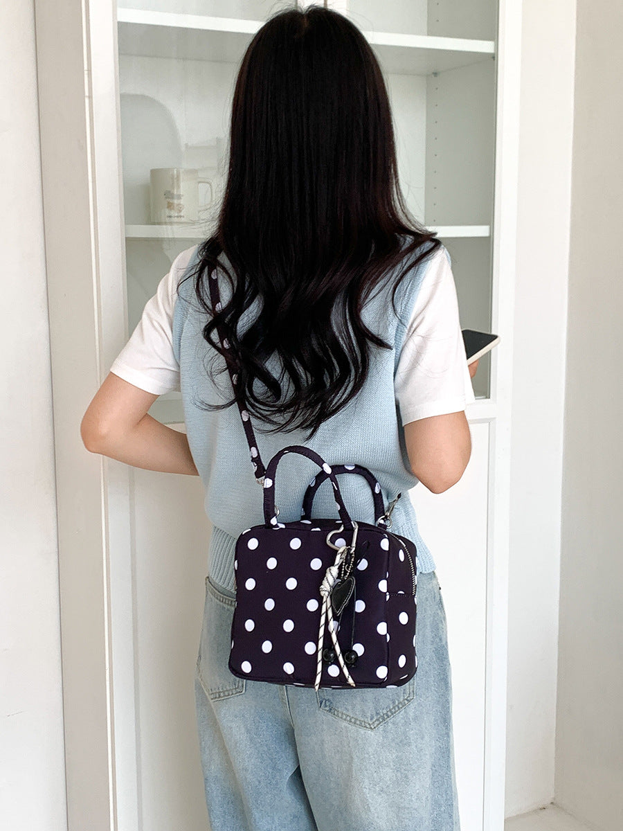 Women's Korean Niche Design Nylon Dot Commute Leisure Bags