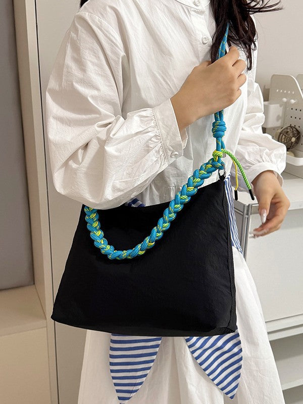 Women's Color Weaving Strap Lightweight Dumpling Summer Versatile Korean Women's Shoulder Bag
