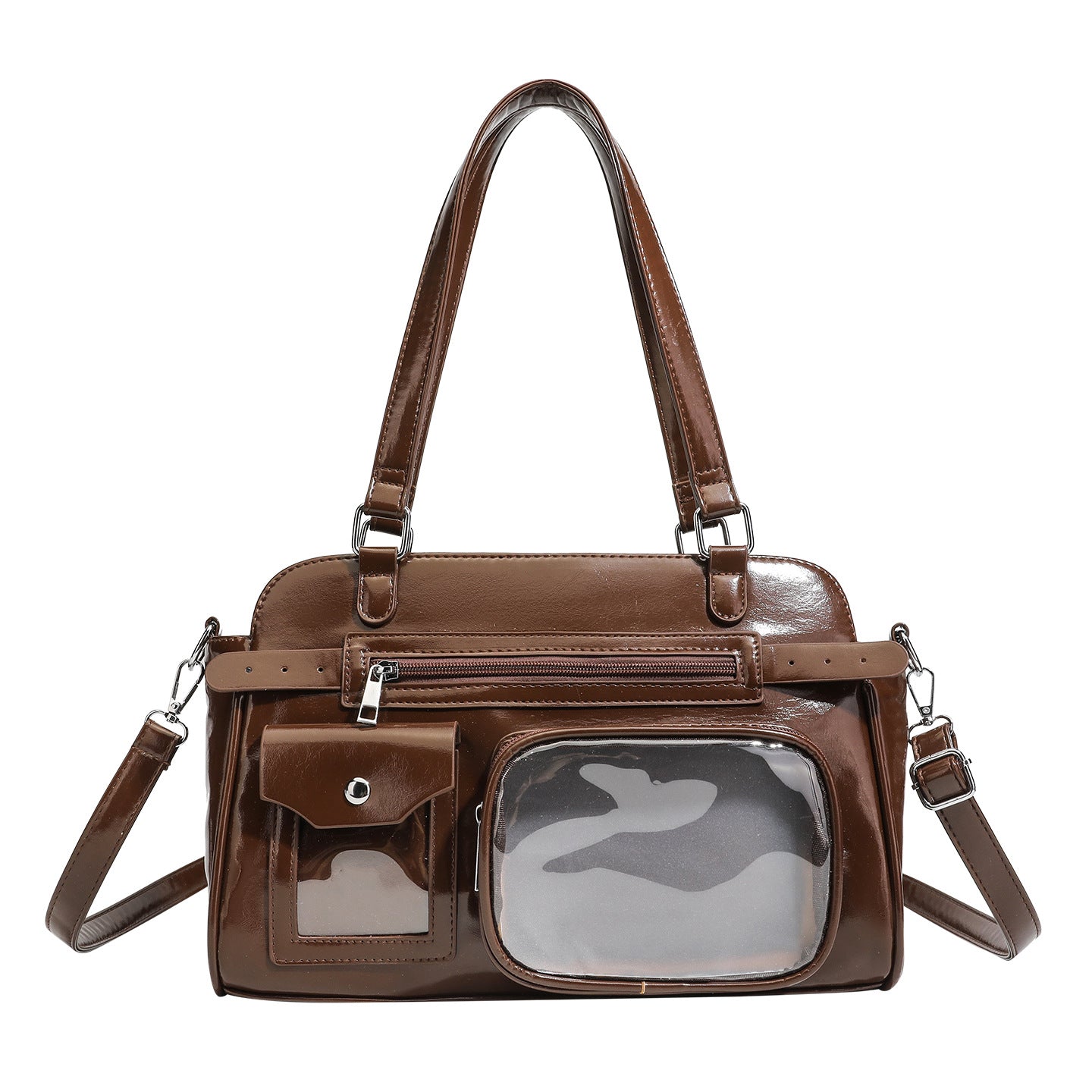 Women's Retro Cartoon Niche Large Capacity Commuter Dark Backpacks