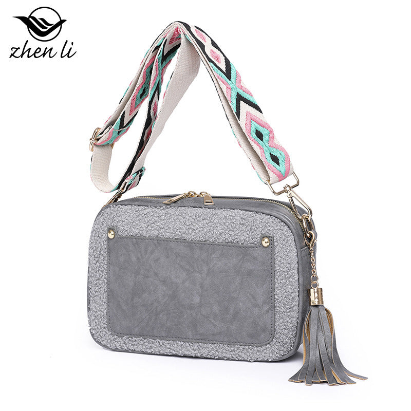 Unique Stylish Women's Fashion Plush Winter Women's Messenger Bag