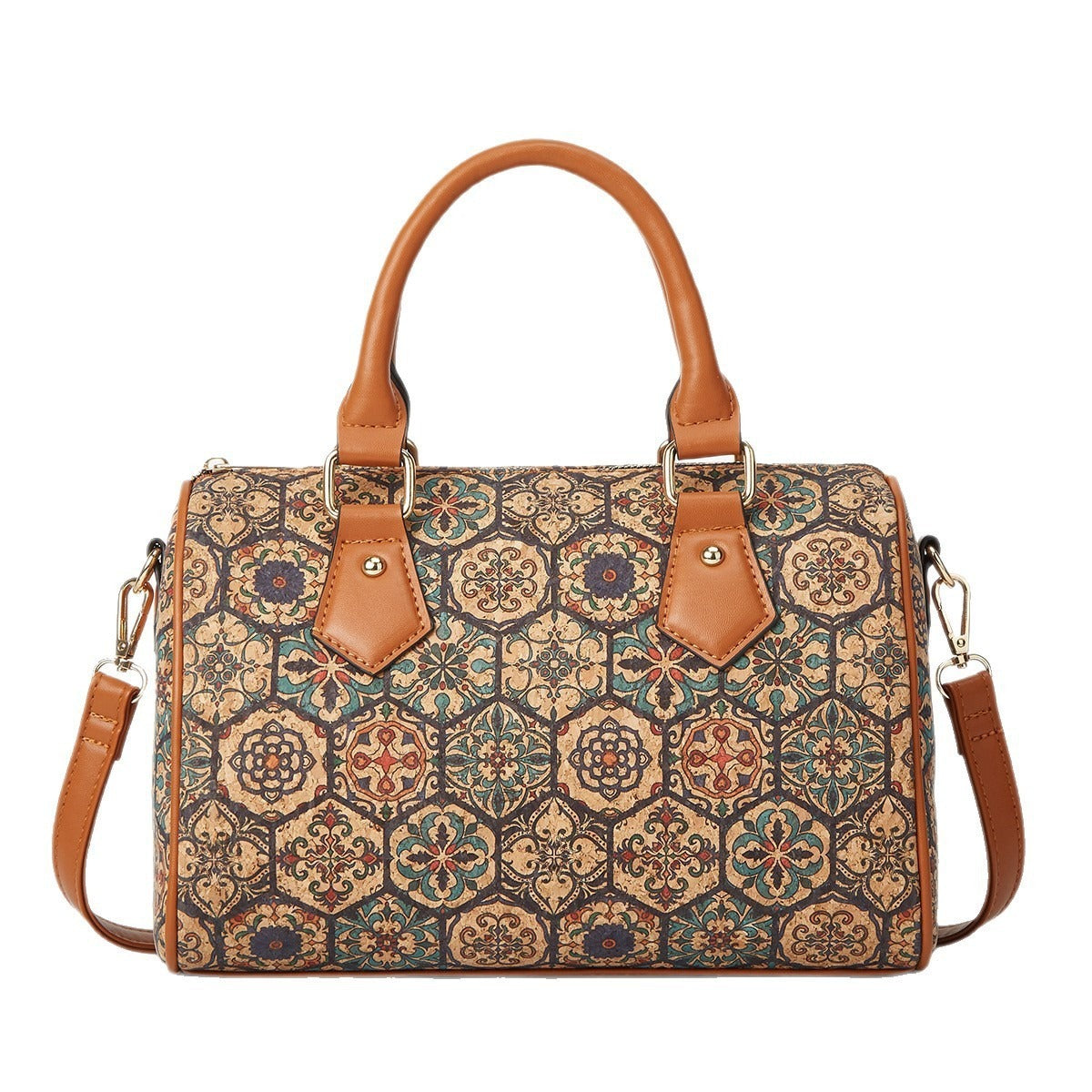 Women's Vintage Soft Wood Grain Printing Ethnic Bags