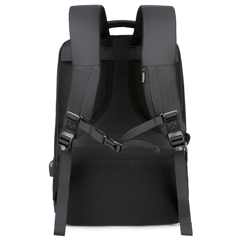 Men's Derm Lightweight Simple Large Capacity Waterproof Business Backpack