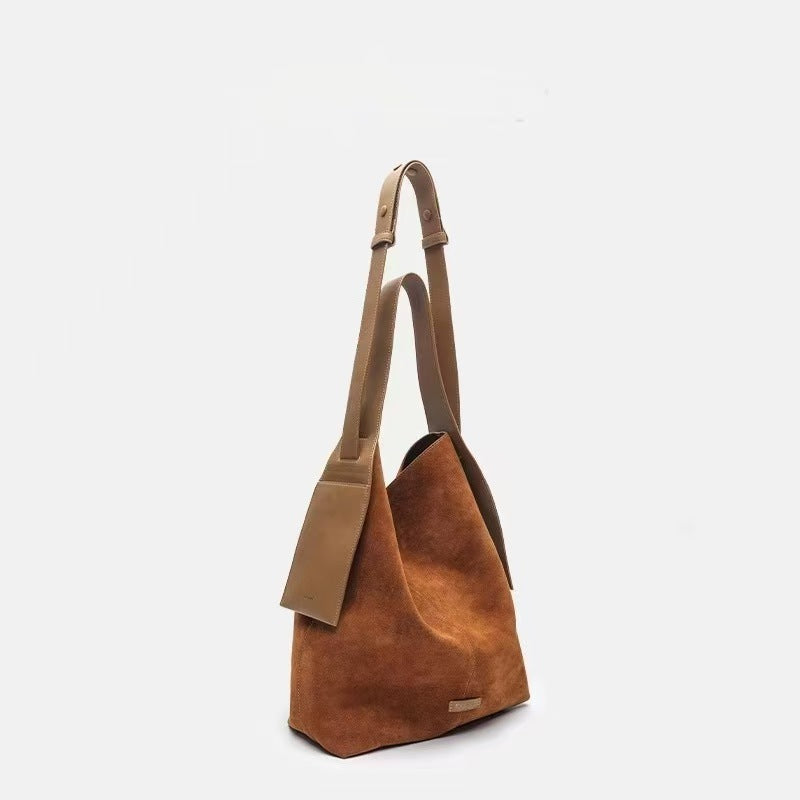 Suede Under The Mountain Lazy Commuter Large Capacity Tote Bags