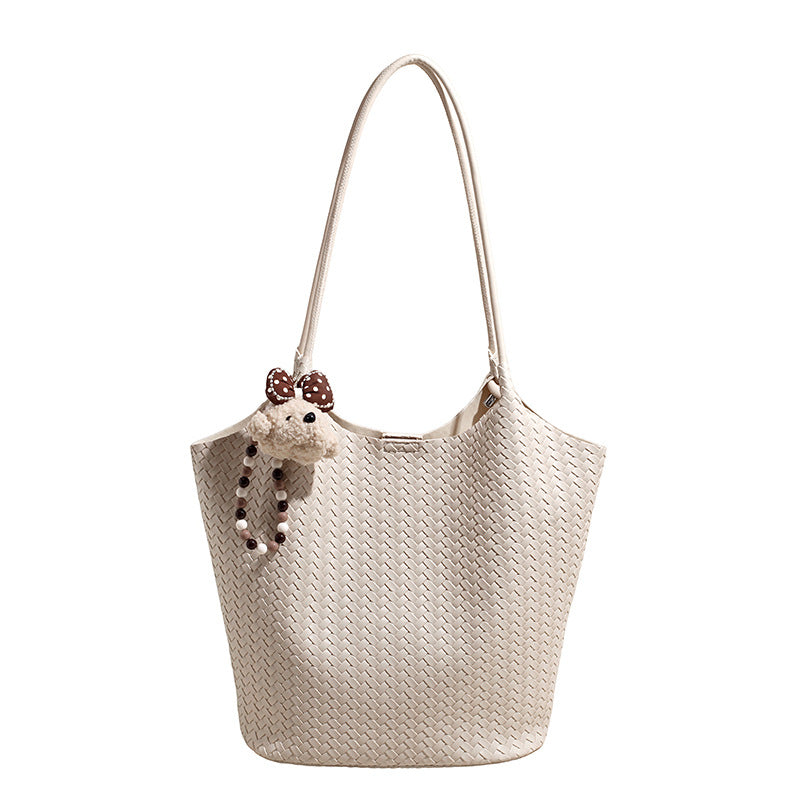 Woven Straw Female Large Capacity Versatile Fresh Seaside Beach Women's Shoulder Bag