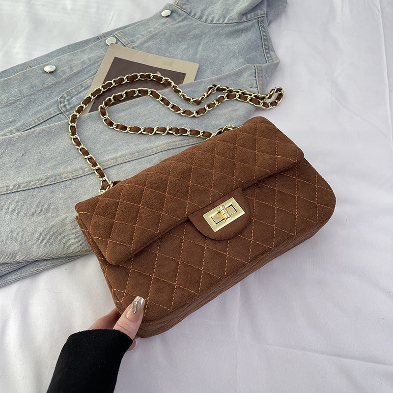 Fashion Large Capacity Chain Rhombus High Bags