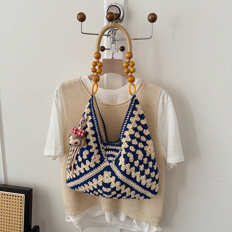 Large Capacity Woven Summer Fashion Straw Leisure Women's Shoulder Bag
