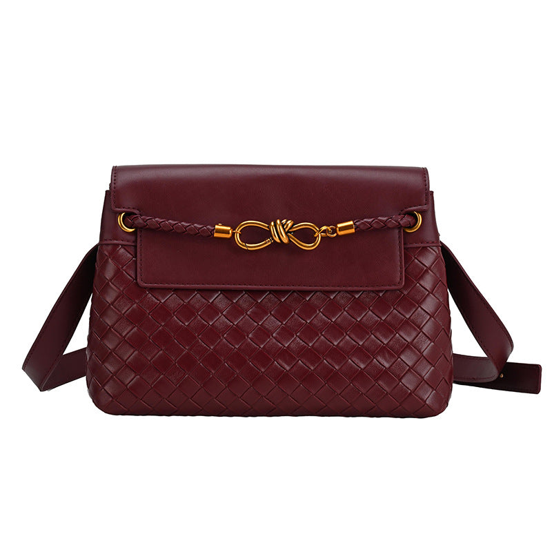 Women's Light Luxury Woven Niche Simple Commuter Shoulder Bags