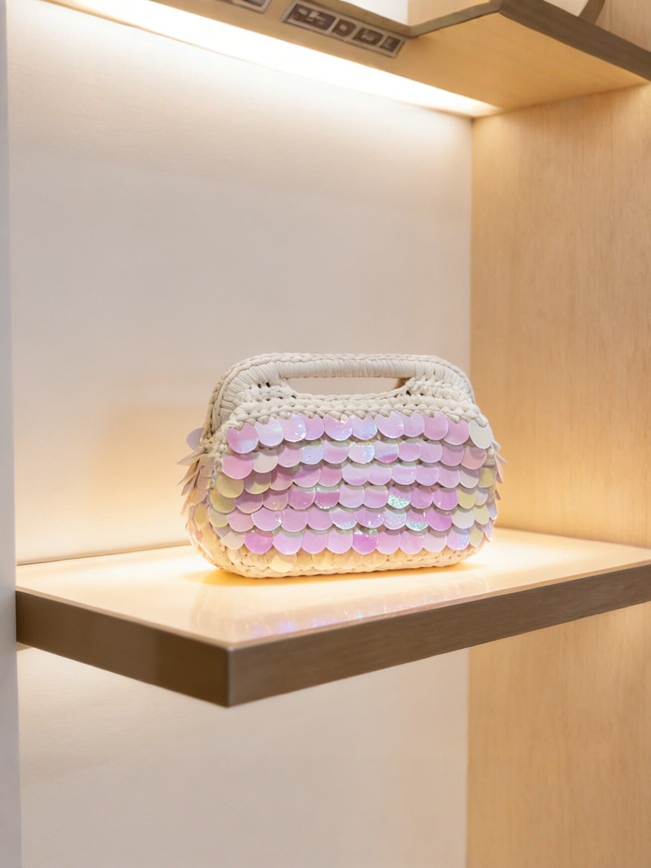 Women's Hand-woven Sequined Seaside Vacation Style Fashion Women's Handbag