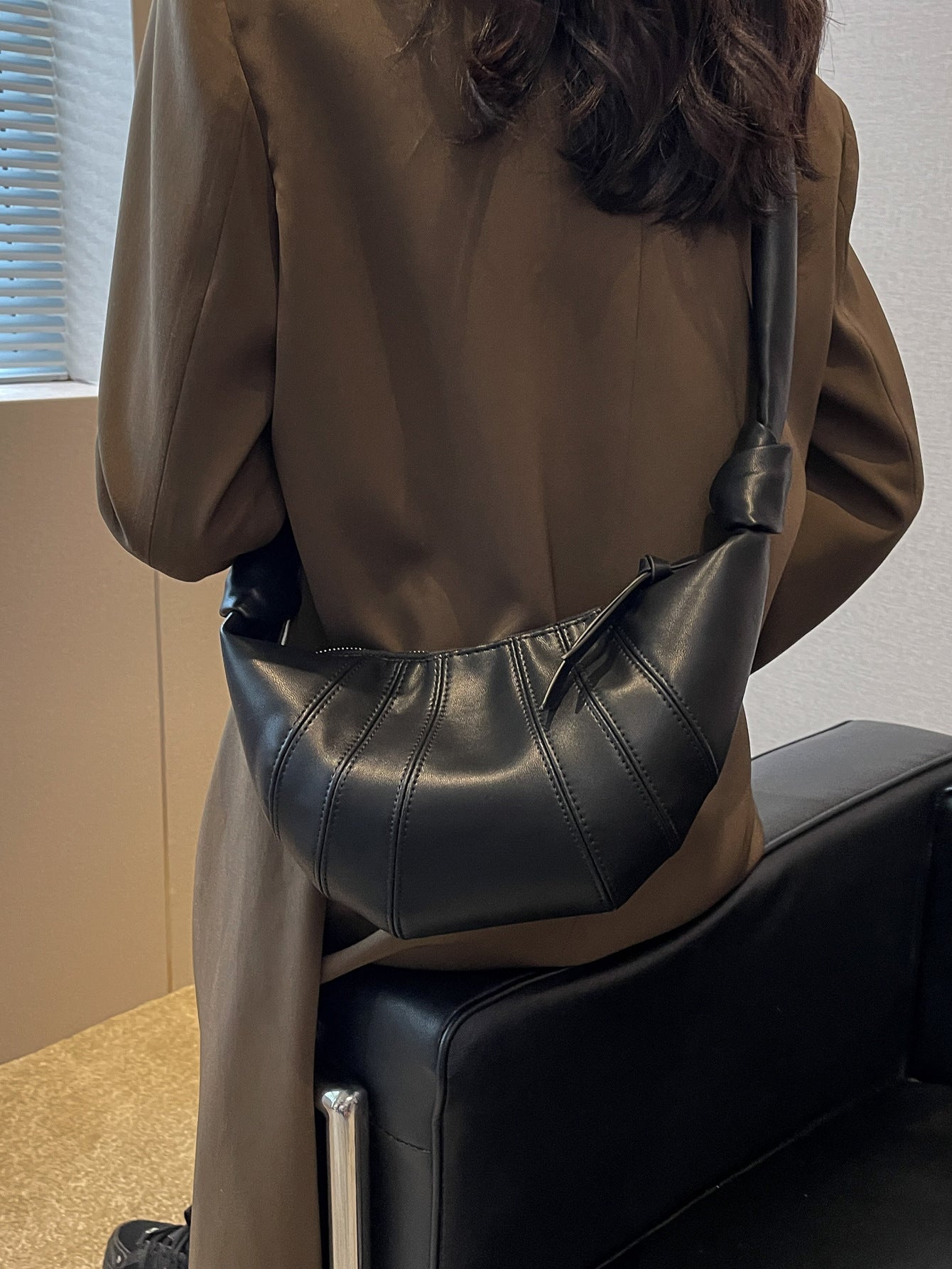 Croissant Kosong Female Sheepskin Texture Niche Idle Style Bags