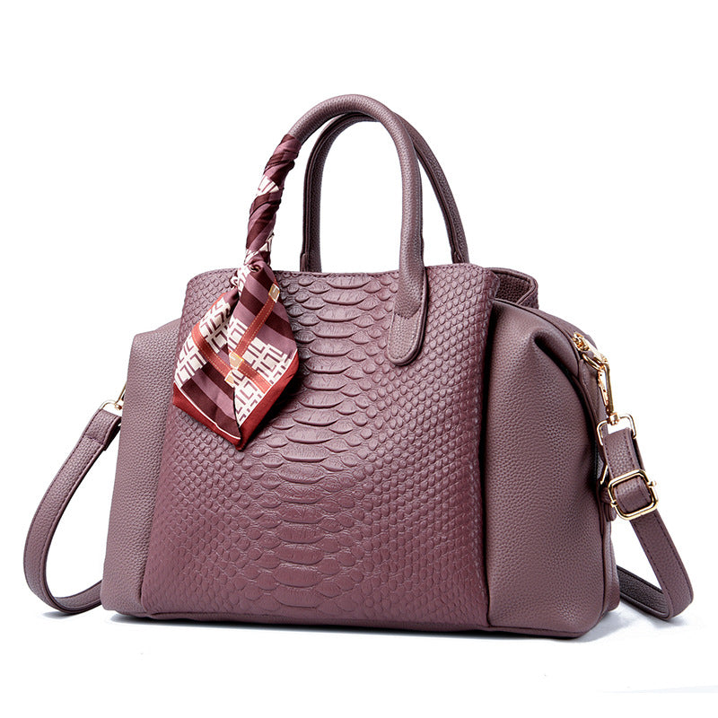 Women's Day Gift Large Capacity Crocodile Pattern Women's Handbag