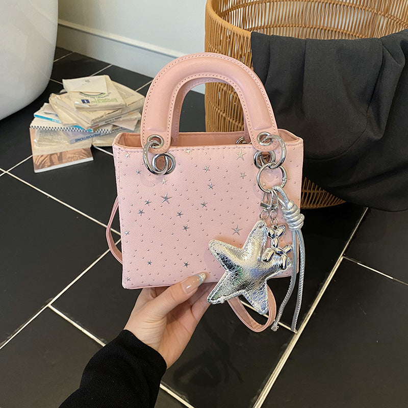 Starry Sky Summer Mild Luxury Retro Small Square Bag