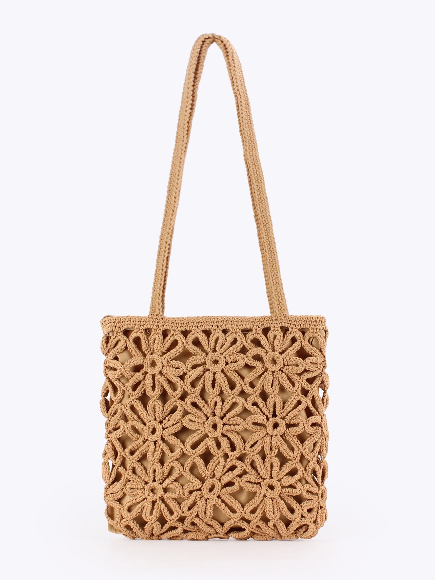 String Hollow Flower Woven Seaside Vacation Leisure Daily Women's Shoulder Bag