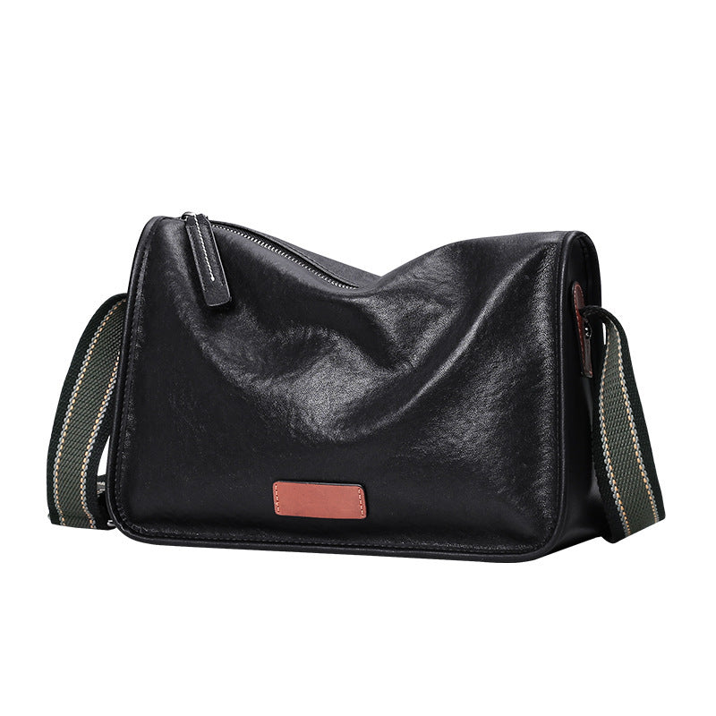 Men's Business Leather Fashion First Layer Cowhide Men's Shoulder Bag