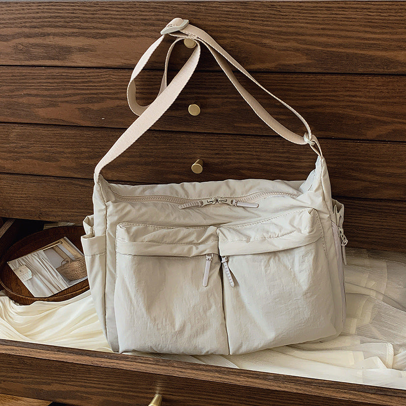Women's & Men's Simple Nylon Cloth Large Capacity Totes Bags