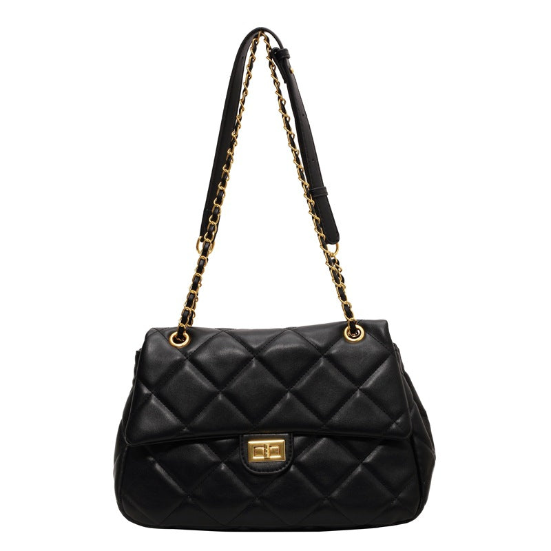 Slouchy Charming Women's Popular Diamond Chain Small Square Bags